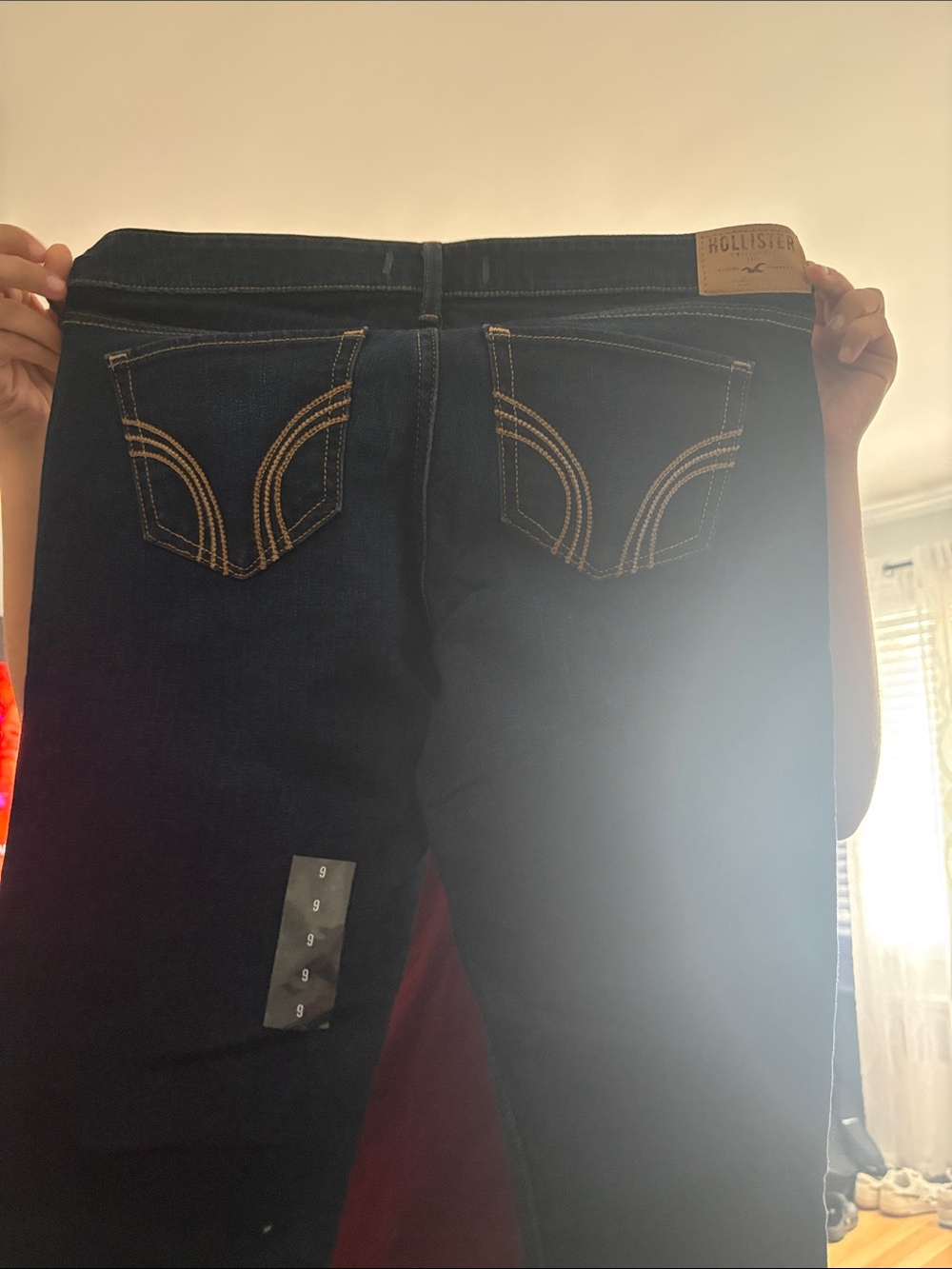 Hollister Junior’s Dark Blue Skinny Jeans - Picture 4 of 4